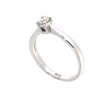 Anello Gazzola Gioielli Donna Solitario in Oro bianco Diamante 0.20 Ct FROF9059-NG - FROF9059-NG